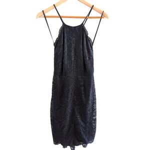 Laundry by Shelli Segal Black Lace Cocktail Dress Size 2
